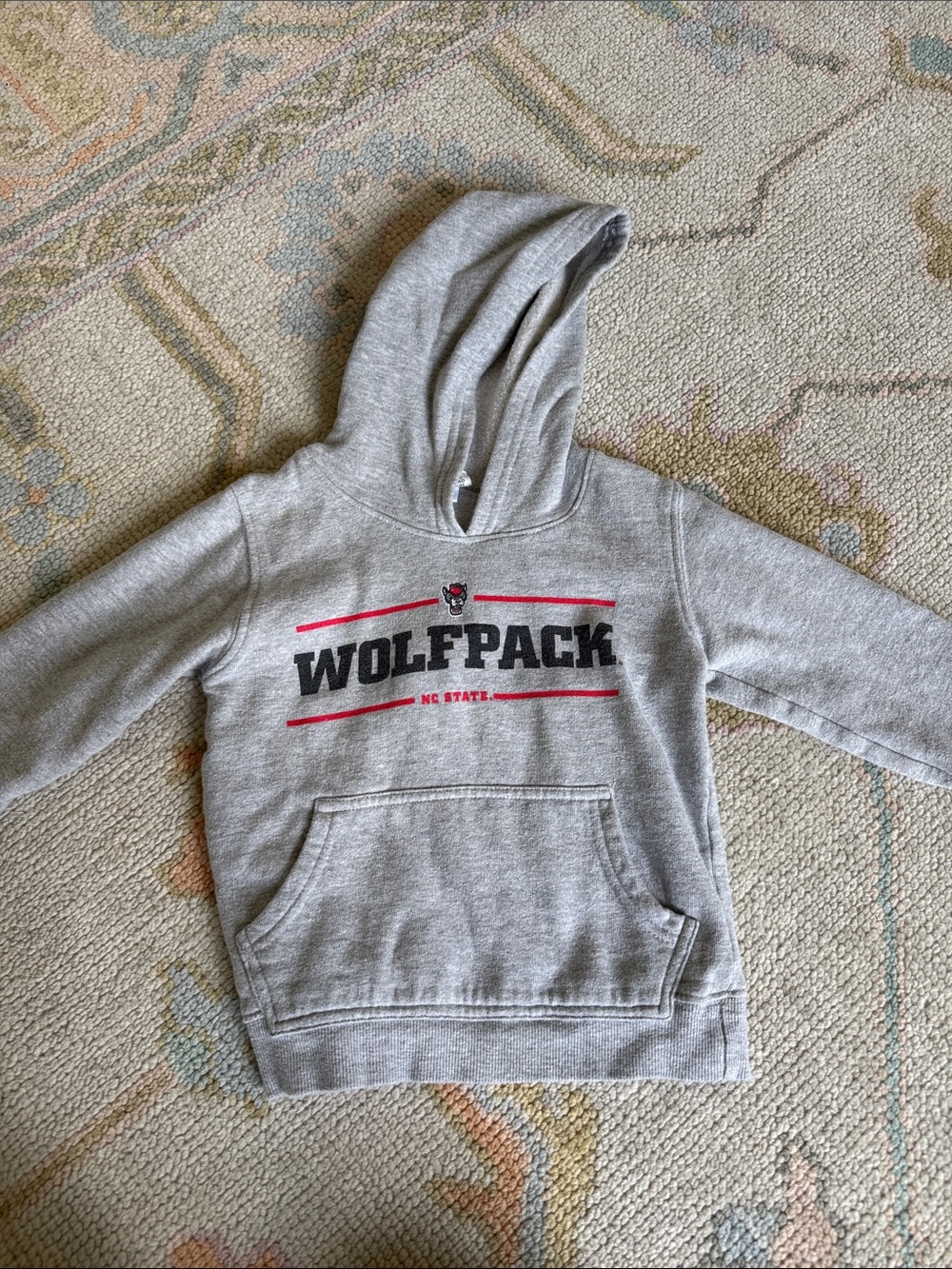 NC STATE Wolfpack Gray Kids Hoodie Sweatshirt